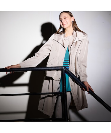 【M~4L】ダルサテン4WAYコート