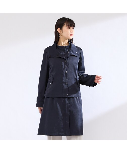 【M~4L】ダルサテン4WAYコート