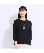 【L～4L/アンサンブル対応】レーシーニット