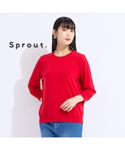 【L~4L/アンサンブル対応】レーシーニット