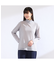 【M～４L】ウォッシャブルハイネックチュールTシャツ