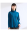 【M～４L】ウォッシャブルハイネックチュールTシャツ