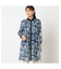 【洗える】シアーチェックロングシャツ