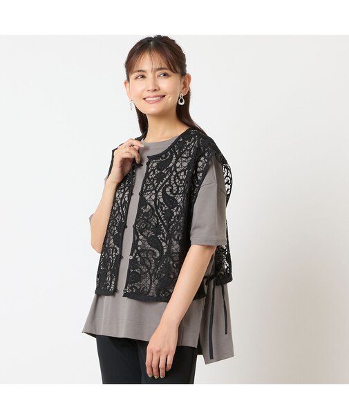 【一部店舗・WEB限定アイテム】ラッセルレースジレ