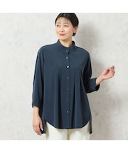 【洗える・接触冷感】Soalonタックフレアシャツ