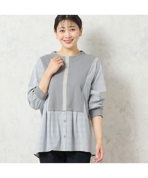 【洗える】重ね着風プルオーバー