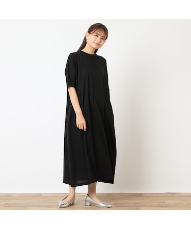 【一部店舗・WEB限定アイテム・洗える・綿100%】コクーンワンピース