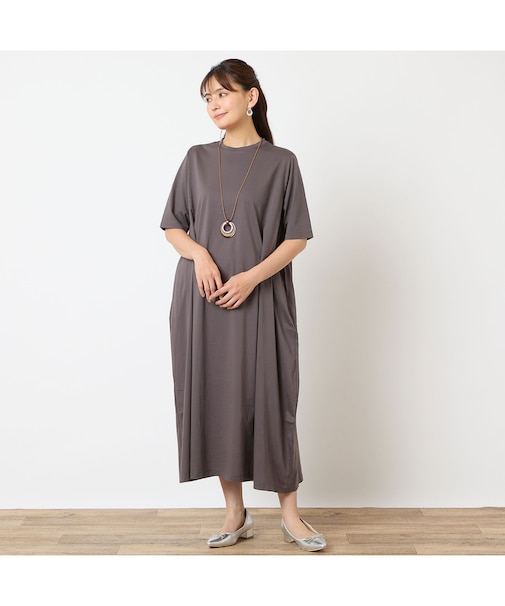【一部店舗・WEB限定アイテム・洗える・綿100%】コクーンワンピース