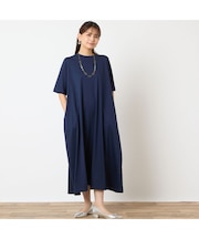 【一部店舗・WEB限定アイテム・洗える・綿100%】コクーンワンピース