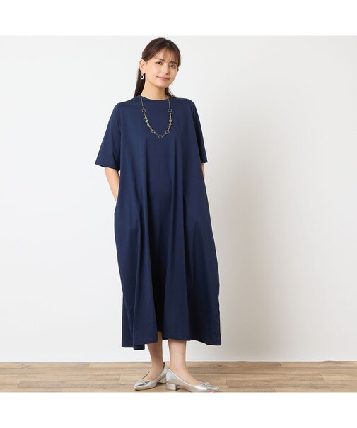 【一部店舗・WEB限定アイテム・洗える・綿100%】コクーンワンピース
