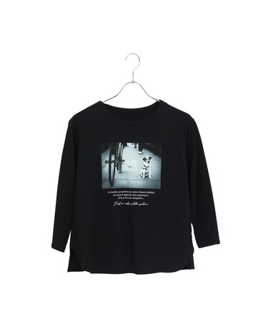 【洗える】綿100％ドッグプリントTシャツ