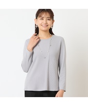 【洗える・アンサンブル可能】ワイドリブカットソー