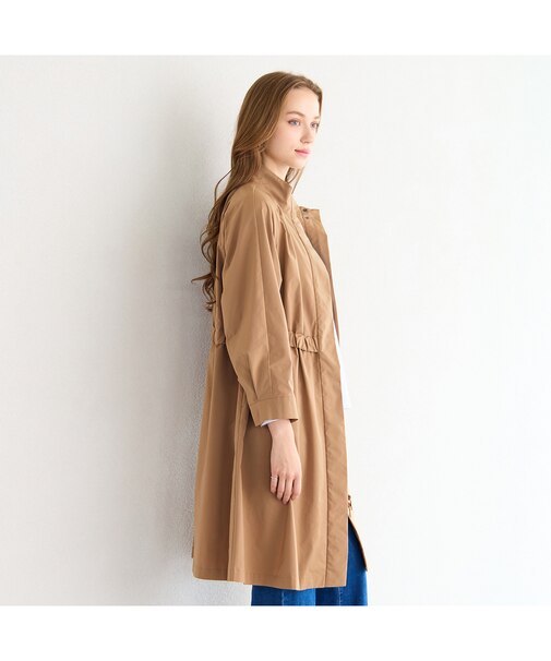 メモリータフタ比翼コート