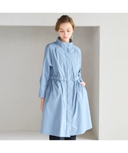 メモリータフタ比翼コート