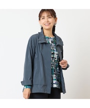 ギャザー襟ブルゾン