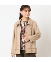 ギャザー襟ブルゾン