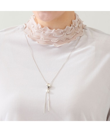 miniパールモチーフ スライドネックレス