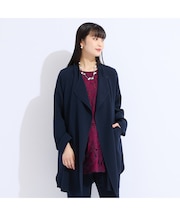 【M~4L/セットアップ対応】デニット着流し風ジャケット