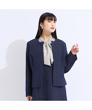 【M~4L/セットアップ対応】米沢織ふくれジャカードジャケット