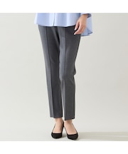 【保温性・洗える・3L/4Lサイズあり】ピンタックストレートパンツ