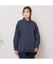 極薄中綿入りオーバーシャツ