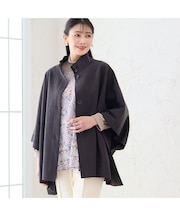 【毎年人気】ハイネックケープジャケット