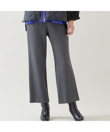 【保温性・洗える・3L/4Lサイズあり】セミワイドストレートパンツ