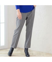 【あったか素材・洗える・3L/4Lサイズあり】両面起毛ピンタックパンツ