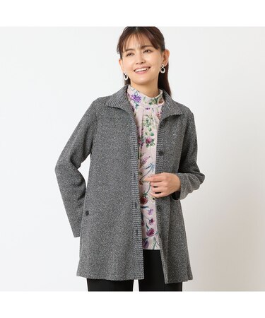 ジャカードニットジャケット