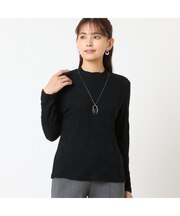 【洗える・日本製】水玉シャーリングカットソー