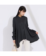 【M～4L/セットアップ対応】ウォームスムースフレアブラウス