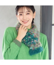 【一部店舗・WEB限定・イタリア製・リバーシブル】カスリニットマフラー