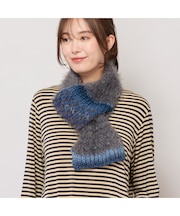 ざっくり編みミニマフラー