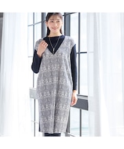 【3L/4Lサイズあり】V&A 兄弟うさぎ ワンピース