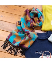 【洗える・一部店舗・WEB限定・フランス製】cat silhouetteストール