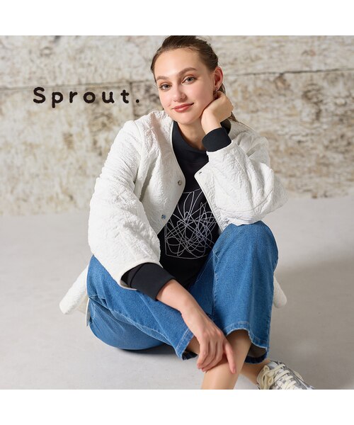 カラーレスビジュージャケット｜アダムエロペの通販｜&mall（アンド