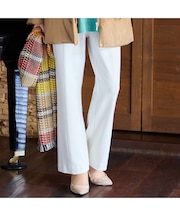 【手洗いOK・発熱】フルレングスストレートシルエットパンツ