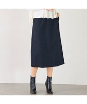 【セットアップ対応】両面起毛オールゴムスカート