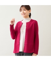 【洗える】綿混カーディガン