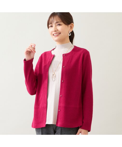 【洗える】綿混カーディガン
