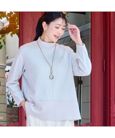 【洗える・3L/4Lサイズあり】ふんわり起毛カットソー