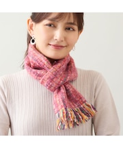 【フランス製・洗える】モヘア混マフラー