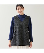 ループニット Vネックベスト