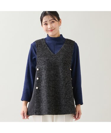 ループニット Vネックベスト