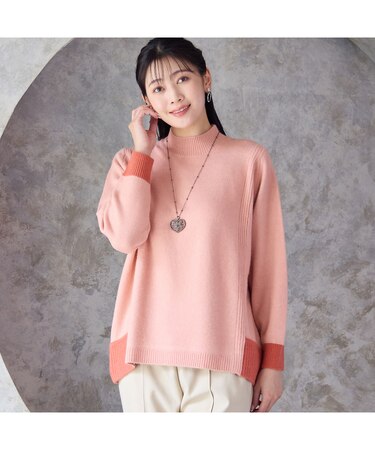 バイカラーセーター