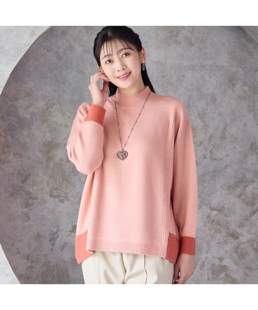 バイカラーセーター