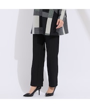 【L～4L】デニムプリント裏起毛パンツ