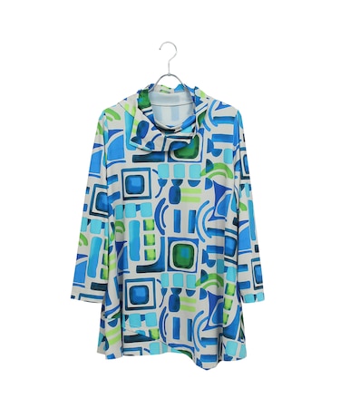 【M~4L】オプティカルプリントTシャツ