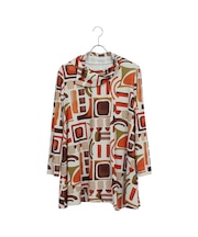 【M~4L】オプティカルプリントTシャツ