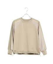 【洗える】配色使いプルオーバーカットソー